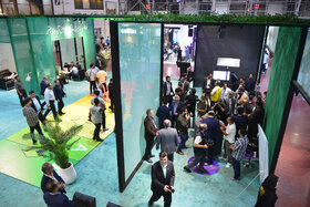 غرفه گروه فولاد مبارکه در سومین روز از نمایشگاه تخصصی انرژیهای نو و تجدیدپذیر اصفهان