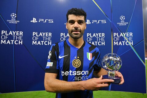 مهدی طارمی پس از کسب جایزه بهترین بازیکن میدان: هیجانزدهام! شادی گل مهدی طارمی؛ اینتر - ستارهسرخ