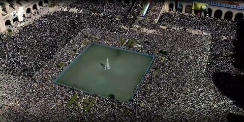 مراسم بزرگداشت شهید سید حسن نصرالله در مصلای تهران آغاز شد نصر الله