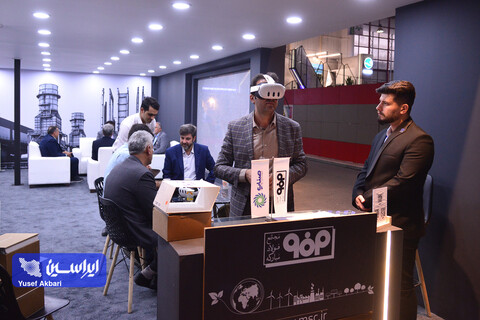 غرفه شرکت فولاد مبارکه در دومین روز از دومین نمایشگاه بین‌المللی شهر پایدار کیش