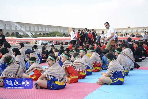 رزمایش بزرگ جهادگران فاطمی ۴ و اهدای امکانات ورزشی فولادمبارکه به 55 خانه ورزشی روستایی