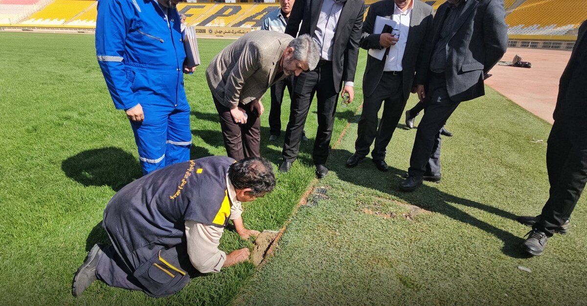 بازدید مدیرعامل و اعضای هیئت مدیره باشگاه سپاهان از ورزشگاه نقشجهان