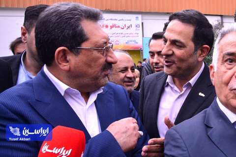 بازدید وزیر صمت از سالن اختصاصی فولادمبارکه در بیست و یکمین نمایشگاه ایران متافو