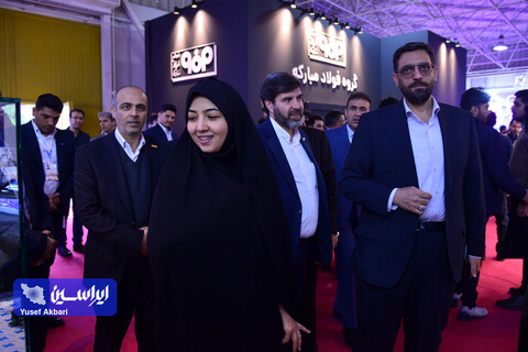 سالن اختصاصی گروه فولاد مبارکه درسومین روز از بیست و یکمین نمایشگاه ایران متافو