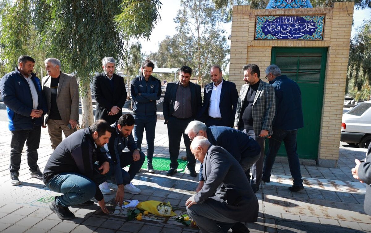 ادای احترام سپاهان و مس رفسنجان به محمود حریری