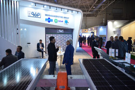 غرفه فولاد مبارکه در اولین روز چهاردهمین نمایشگاه بینالمللی انرژیهای تجدیدپذیر