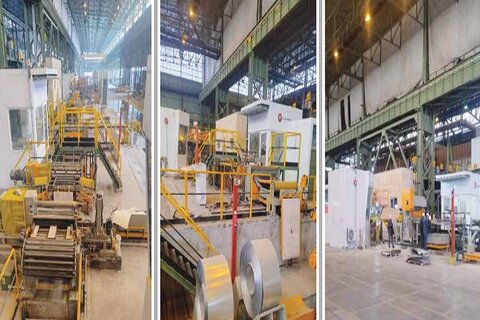 بهرهبرداری از خطوط تکمیلی شیت و اسلیت واحد ورق رنگی، بهزودی پروژه های نورد سرد