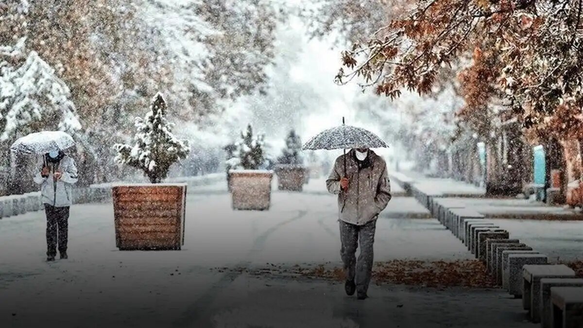 بارش برف و باران در ۱۱ استان کشور