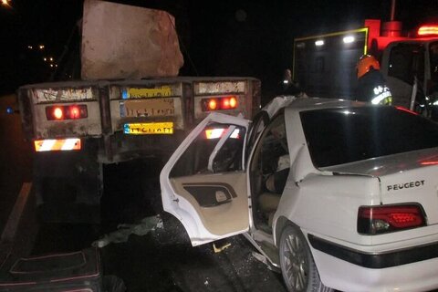 حادثه رانندگی در بزرگراه دستجردی اصفهان ۲ کشته بر جا گذاشت تصادف