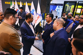 غرفه فولاد مبارکه در نخستین روز پنجمین نمایشگاه بینالمللی زنجیره تامین فولاد کرمان