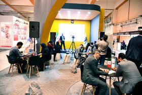 غرفه فولاد مبارکه در نخستین روز پنجمین نمایشگاه بینالمللی زنجیره تامین فولاد کرمان