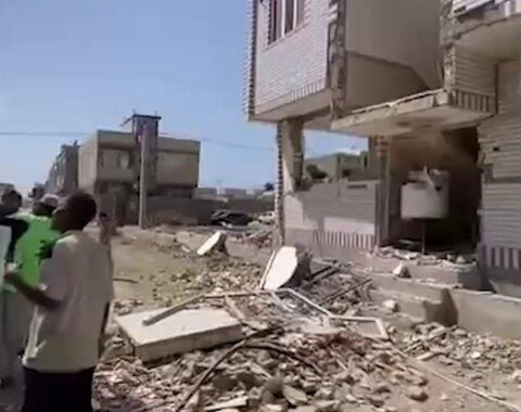 انفجار بمب صوتی در ساختمان ستاد بنیاد مسکن چابهار حادثه