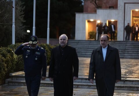 رئیس مجلس شورای اسلامی تهران را به مقصد بیروت ترک کرد قالیباف