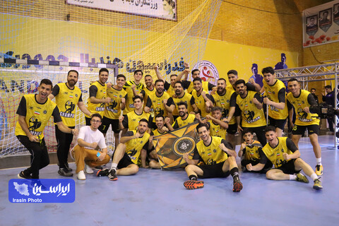 جشن قهرمانی تیم هندبال سپاهان در لیگ برتر