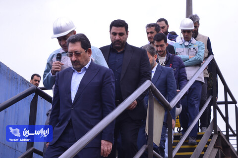 بازدید وزیر صمت از نواحی مختلف شرکت فولاد مبارکه