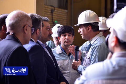 بازدید وزیر صمت از نواحی مختلف شرکت فولاد مبارکه