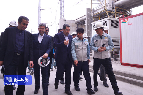 بازدید وزیر صمت از نواحی مختلف شرکت فولاد مبارکه