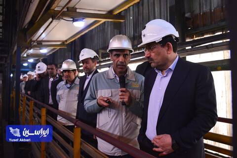 بازدید وزیر صمت از نواحی مختلف شرکت فولاد مبارکه
