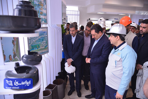 بازدید وزیر صمت از نواحی مختلف شرکت فولاد مبارکه