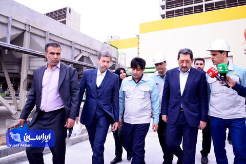 بازدید وزیر صمت از نواحی مختلف شرکت فولاد مبارکه
