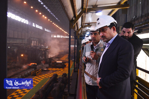 بازدید وزیر صمت از نواحی مختلف شرکت فولاد مبارکه