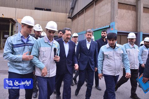 بازدید وزیر صمت از نواحی مختلف شرکت فولاد مبارکه