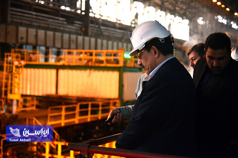 بازدید وزیر صمت از نواحی مختلف شرکت فولاد مبارکه