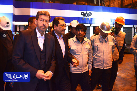 بازدید وزیر صمت از نواحی مختلف شرکت فولاد مبارکه