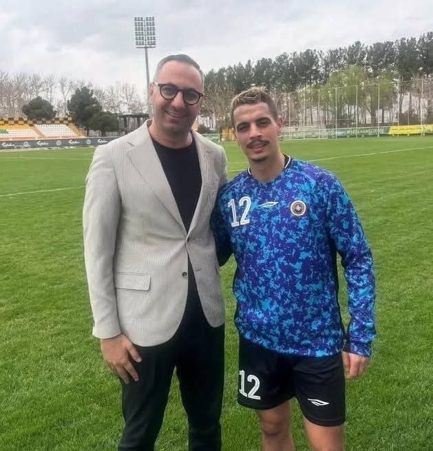 وسام بنیدر در تمرین سپاهان