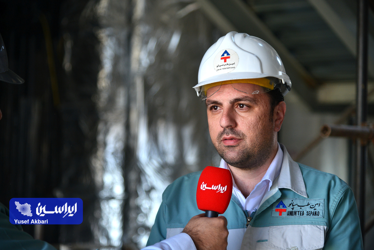 پیشرفت بیمارستان ۲۵۰ تختخوابی فولاد مبارکه 