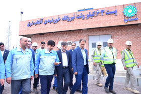 بازدید تخصصی مدیرعامل گروه فولاد مبارکه از بخشهای مختلف نیروگاه خورشیدی آفتاب شرق