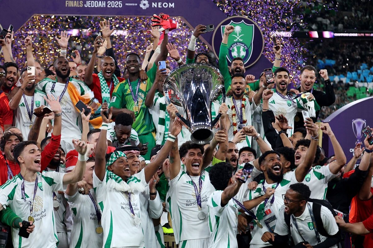 جشن قهرمانی الاهلی در لیگ نخبگان آسیا ۲۰۲۵