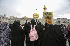 حال و هوای حرم رضوی در سالروز میلاد امام رضا علیه‌السلام