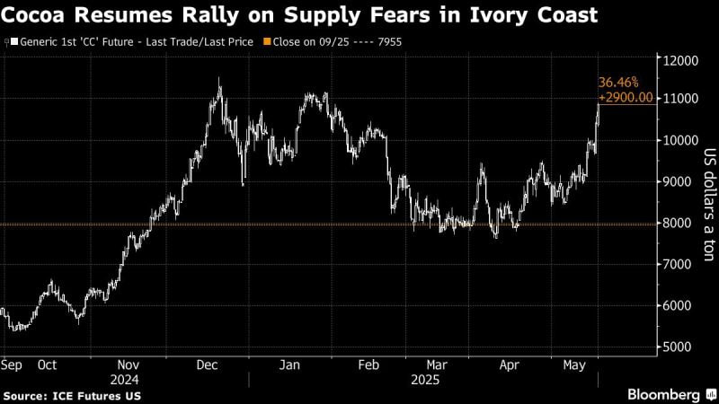 دردسرسازی دوباره کاکائو در بازار کامودیتیها