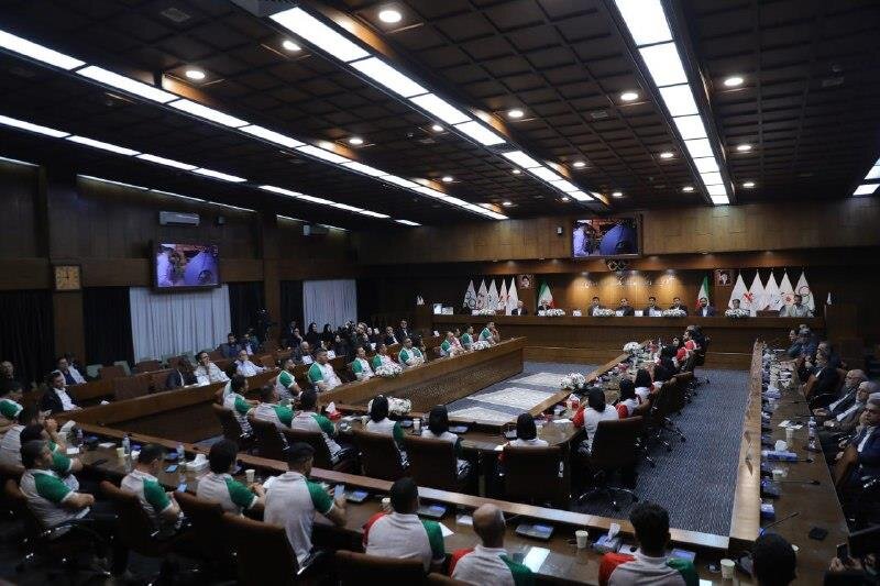 مراسم بدرقه ورزشکاران اعزامی به هشتمین دوره بازی‌های ورزش کارگری جهان برگزار شد