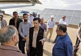بهره برداری از ۴۰ مگاوات ظرفیت نیروگاه خورشیدی خضرآباد