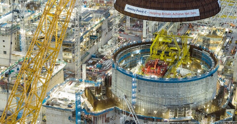 نیروگاه هستهای بریتانیا روی ستونهای فولادی نیروگاه هسته ای