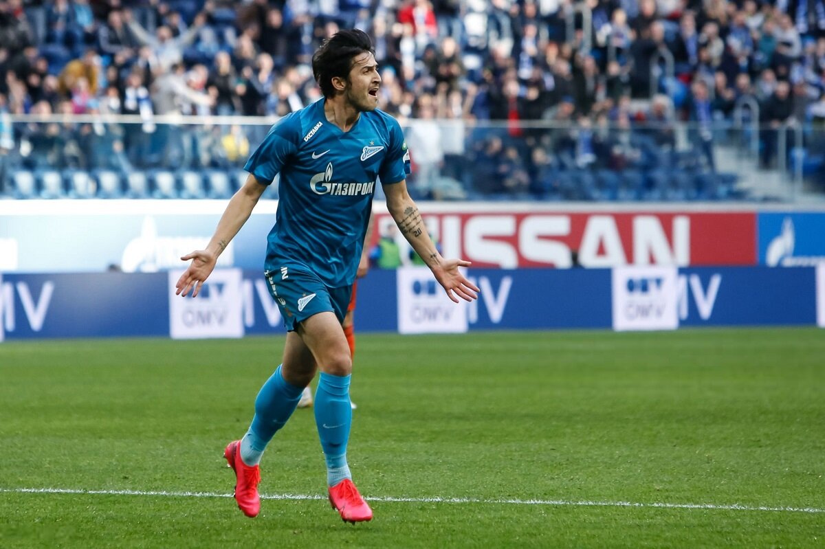 سردار آزمون با پیراهن زنیت سنپترزبورگ