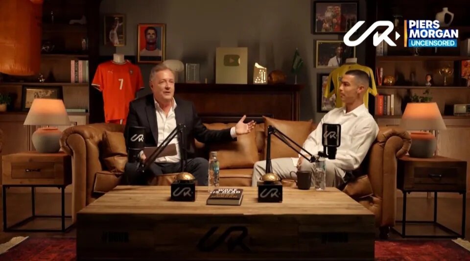 مصاحبه کریستیانو رونالدو با پیرس مورگان در کانال یوتیوبی‌اش