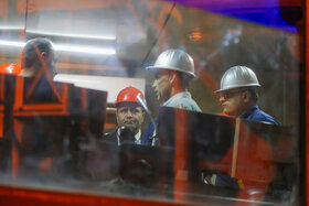 بازدید مدیران معدنی از خطوط تولید فولادمبارکه