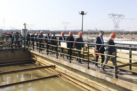 بازدید مدیران معدنی از خطوط تولید فولادمبارکه