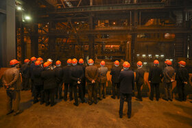 بازدید مدیران معدنی از خطوط تولید فولادمبارکه