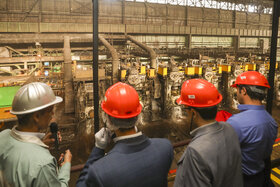 بازدید مدیران معدنی از خطوط تولید فولادمبارکه