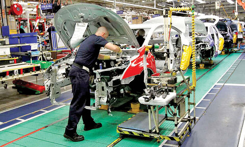 سقوط ۱۵.۵ درصدی تولید خودرو در انگلیس