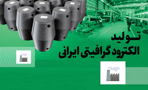 الکترود گرافیتی در قاب اینفوگرافیک