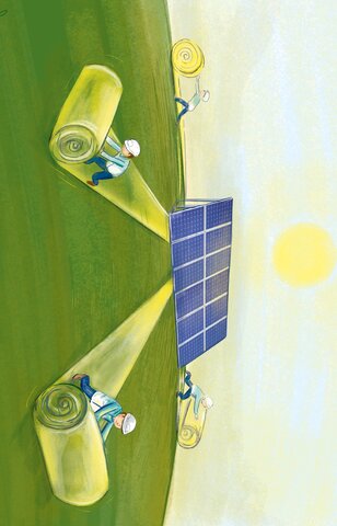 وقتی خورشید هم وارد خط تولید می‌شود