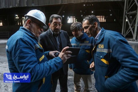 بازدید وزیر صنعت از فولادمبارکه