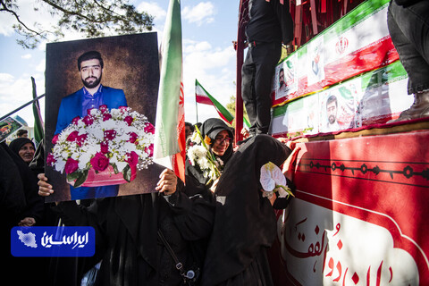 مراسم تشییع پیکر مطهر شهید والامقام «شهید عباس بهرامی»