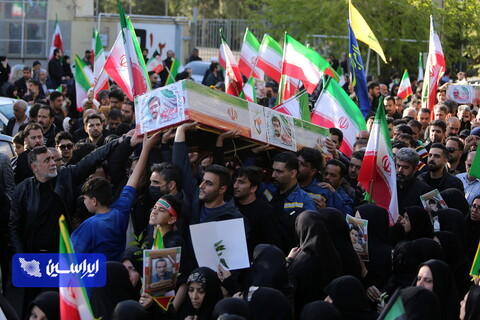 مراسم تشییع پیکر مطهر شهید والامقام «شهید عباس بهرامی»
