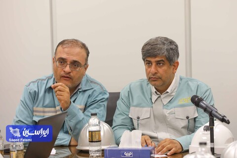 بازدید دکتر زرندی مدیر عامل گروه فولاد از نواحی آهن سازی و فولادسازی